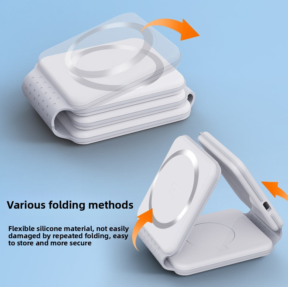 Cargador Inalámbrico Magnético 15W 3 en 1