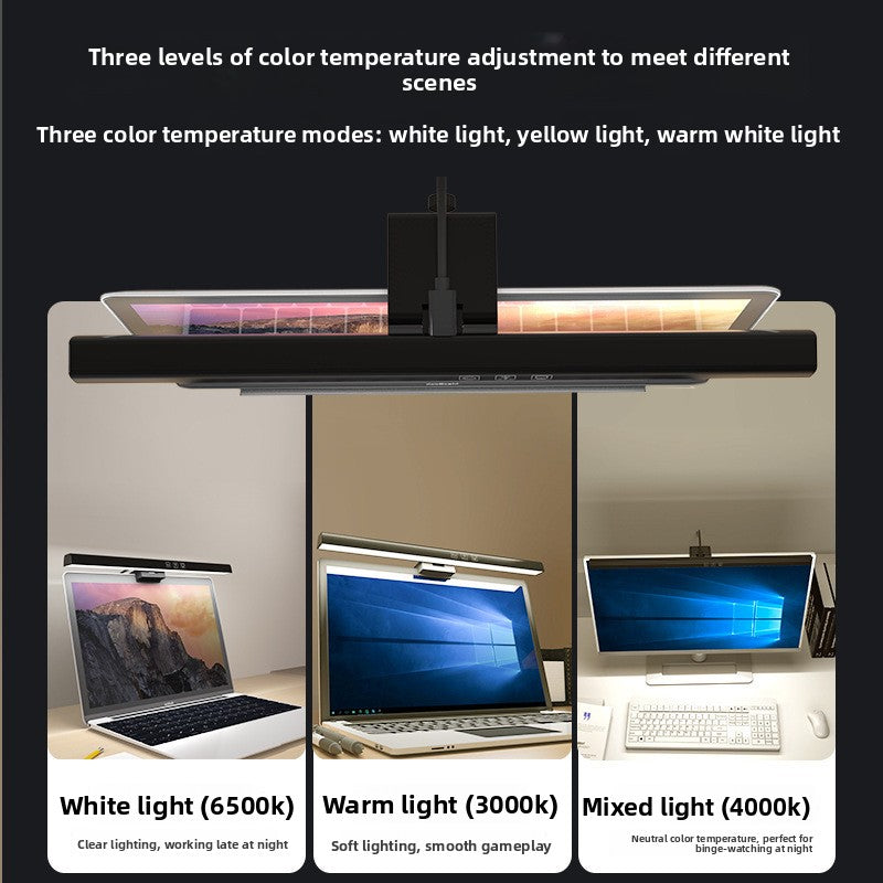 Adjustable Monitor Mount LED Desk Light